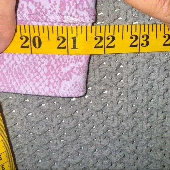 Zelos Purple White Snake Print Medium Impact Cross-back Sports Bra - Picture 6 of 7